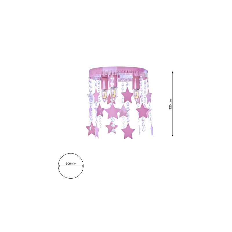Lampa Sufitowa STAR 3xE27