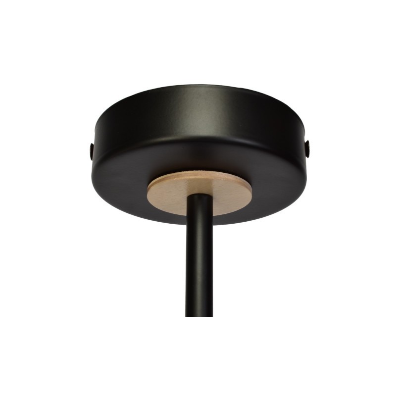 Lampa sufitowa SALMA BLACK / WOOD 2xE27 60W