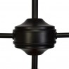 Lampa sufitowa SALMA BLACK / WOOD 2xE27 60W