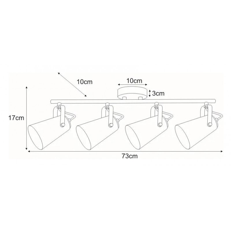 Lampa sufitowa K-8117 z serii NOKA