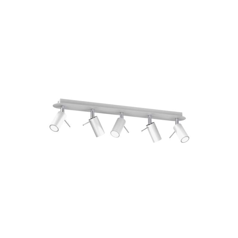 Lampa sufitowa PRESTON WHITE/CHROME 5x mini GU10