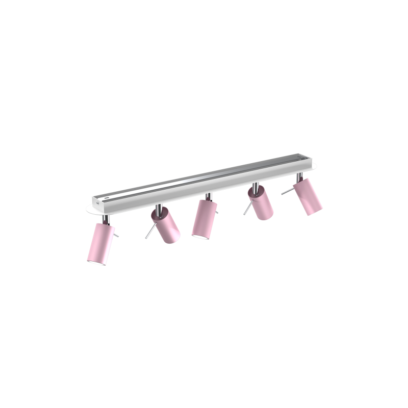 Lampa sufitowa PRESTON PINK/WHITE 5x mini GU10