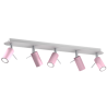 Lampa sufitowa PRESTON PINK/WHITE 5x mini GU10