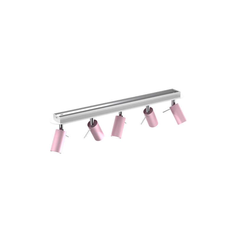 Lampa sufitowa PRESTON PINK/WHITE 5x mini GU10
