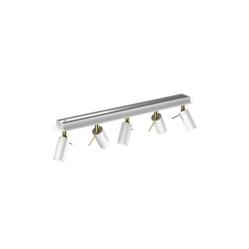 Lampa sufitowa PRESTON GOLD/WHITE 5x mini GU10