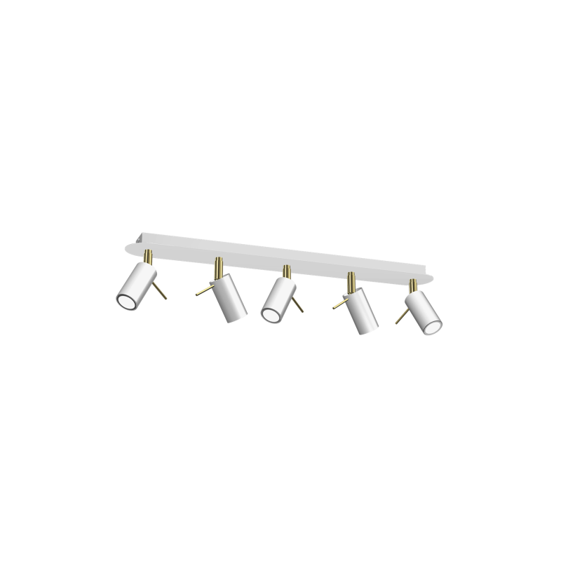 Lampa sufitowa PRESTON GOLD/WHITE 5x mini GU10