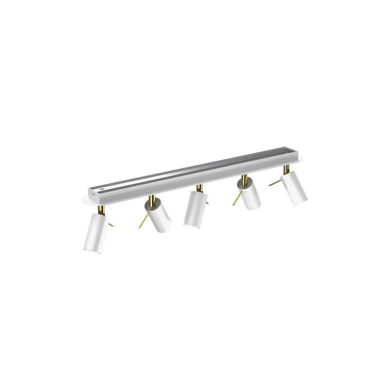 Lampa sufitowa PRESTON GOLD/WHITE 5x mini GU10