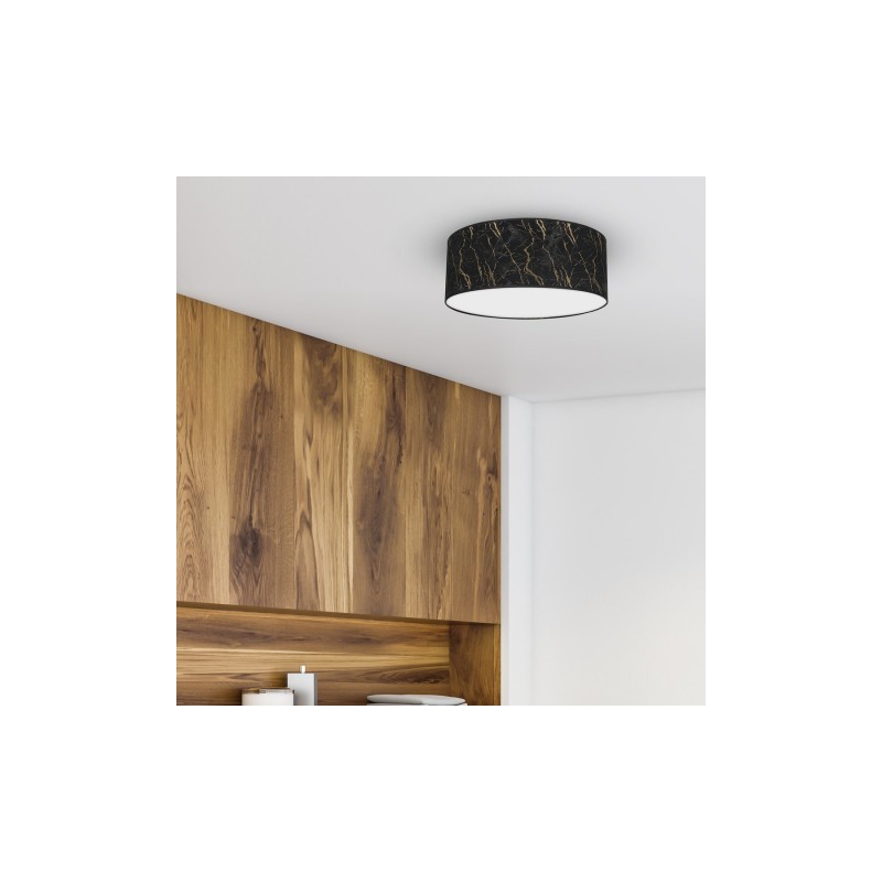 Lampa sufitowa SENSO Black/Gold Ø400mm 2xE27