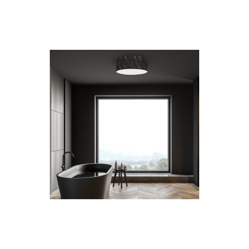 Lampa sufitowa SENSO Black/Gold Ø400mm 2xE27