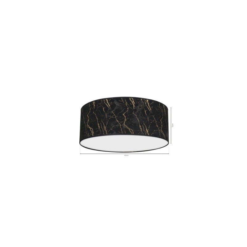 Lampa sufitowa SENSO Black/Gold Ø400mm 2xE27