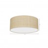 Lampa sufitowa MARSHALL WHITE / RATTAN 2xE27