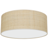 Lampa sufitowa MARSHALL WHITE / RATTAN 2xE27