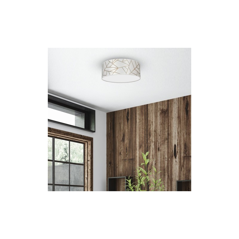 Lampa sufitowa ZIGGY WHITE White/Gold 2xE27