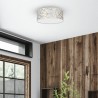 Lampa sufitowa ZIGGY WHITE White/Gold 2xE27