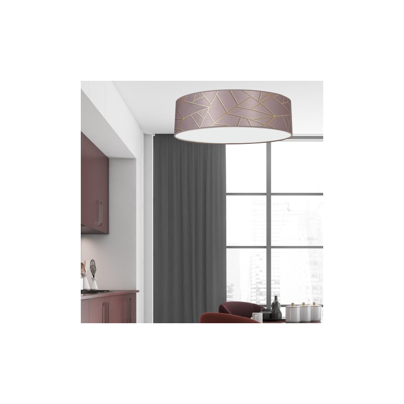 Lampa sufitowa ZIGGY PINK Gold/Pink 3xE27