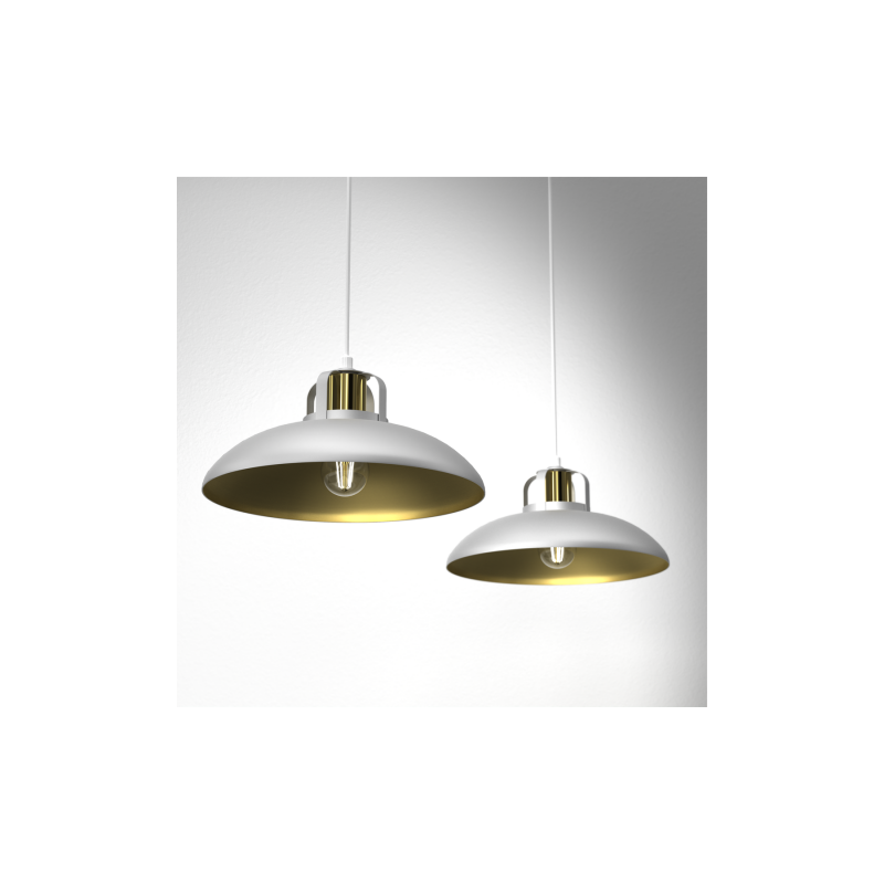 Lampa wisząca FELIX WHITE/GOLD 2xE27