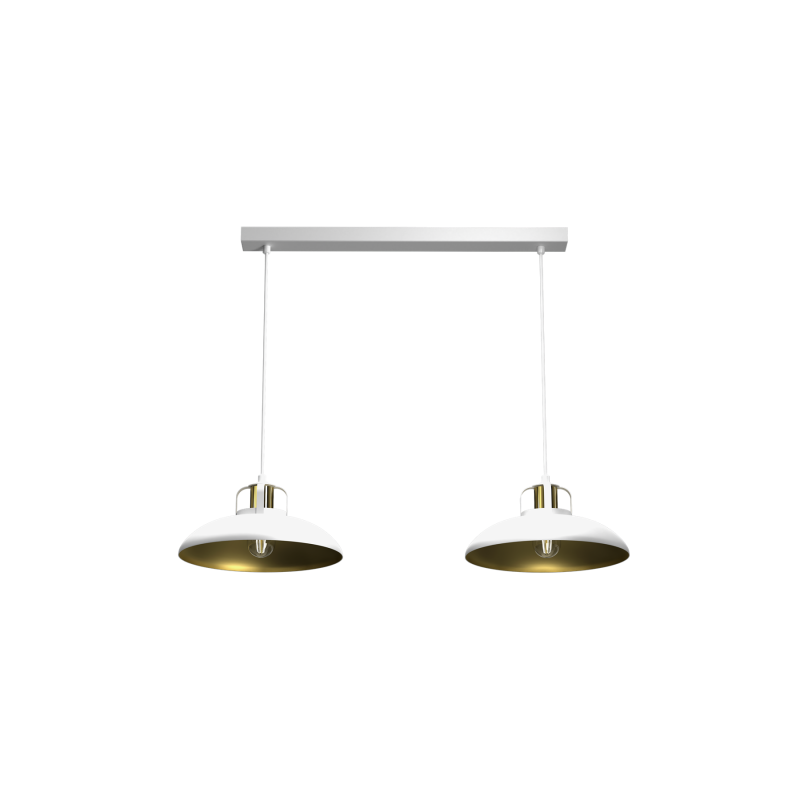 Lampa wisząca FELIX WHITE/GOLD 2xE27