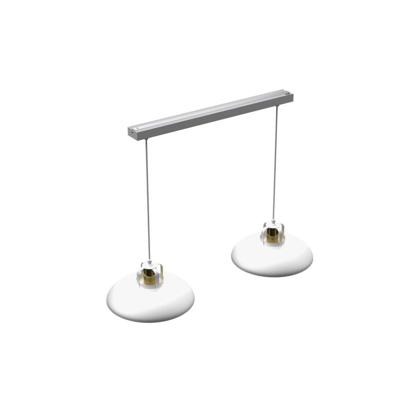 Lampa wisząca FELIX WHITE/GOLD 2xE27