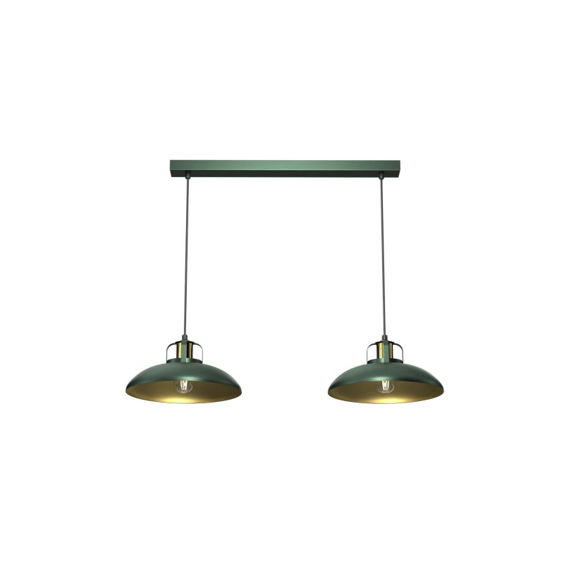 Lampa wisząca FELIX GREEN/GOLD 2xE27