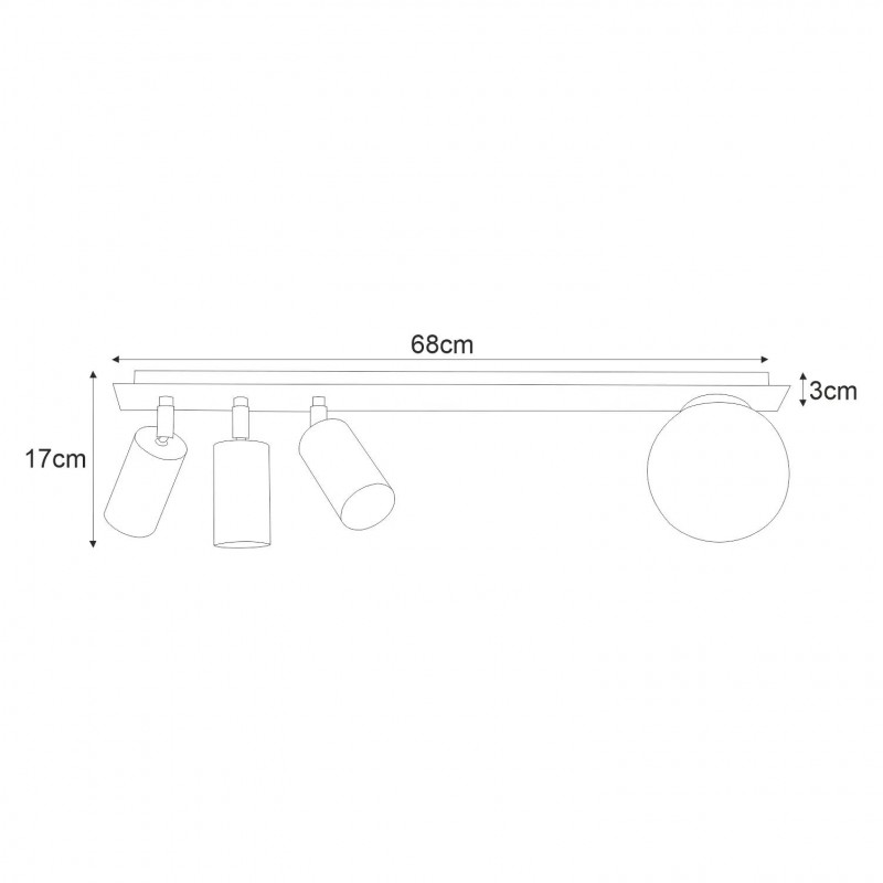 Lampa sufitowa K-4136 z serii ALBIO