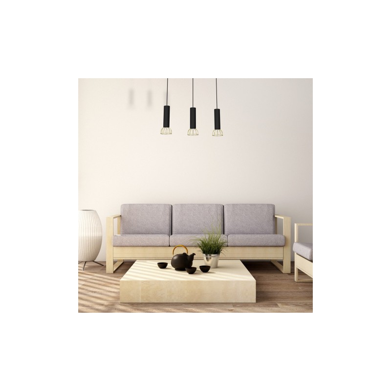 Lampa wisząca DANTE Black/Gold 3xGU10