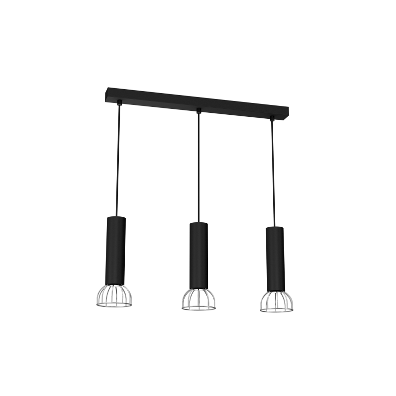 Lampa Wisząca DANTE BLACK/SILVER 3xGU10