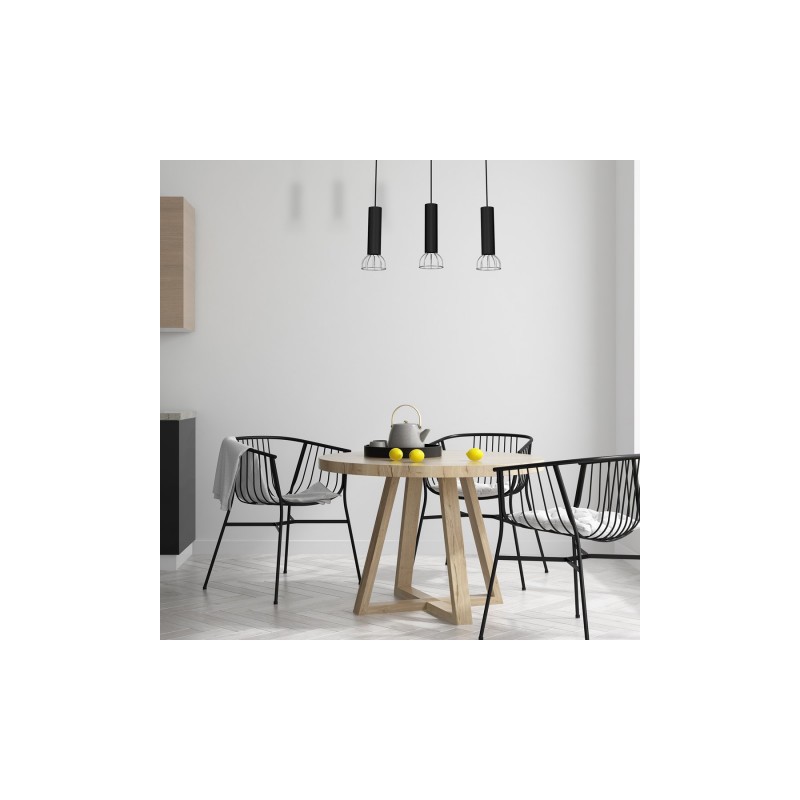 Lampa Wisząca DANTE BLACK/SILVER 3xGU10