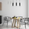 Lampa Wisząca DANTE BLACK/SILVER 3xGU10
