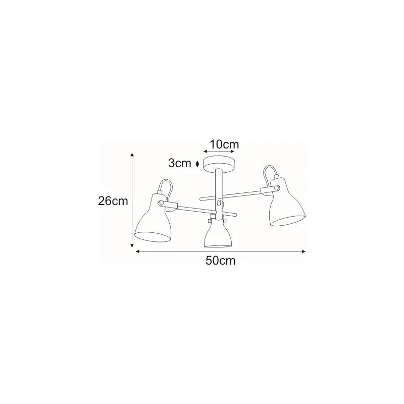 Lampa sufitowa K-8110 z serii KANTI