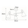 Lampa sufitowa K-8110 z serii KANTI
