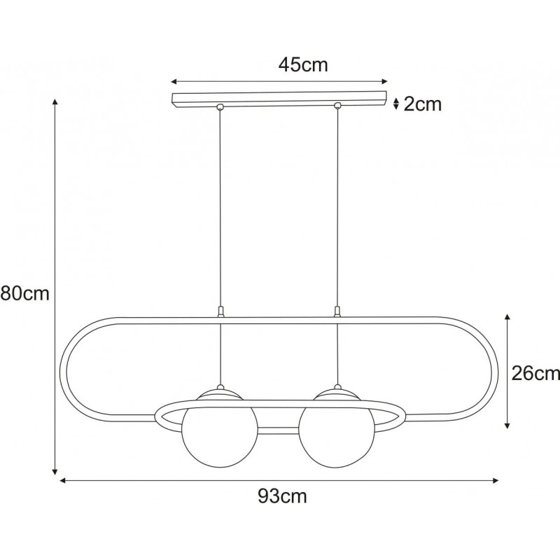 Lampa wisząca K-4960 z serii FINESTRA