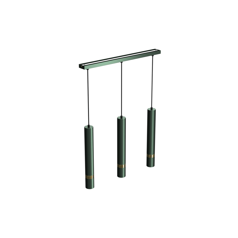 Lampa wisząca JOKER GREEN/GOLD 3xGU10
