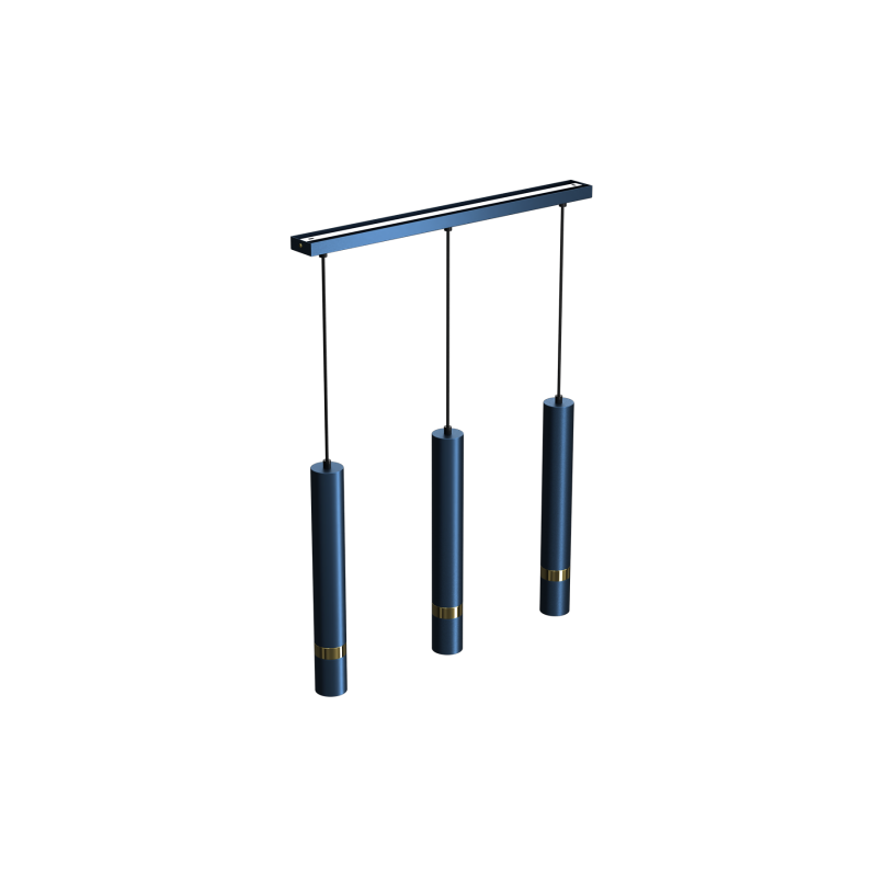 Lampa wisząca JOKER NAVY BLUE/GOLD 3xGU10