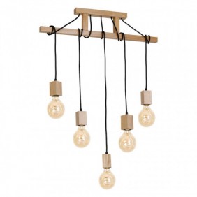 FSC 100% Lampa Wisząca JACK 5xE27