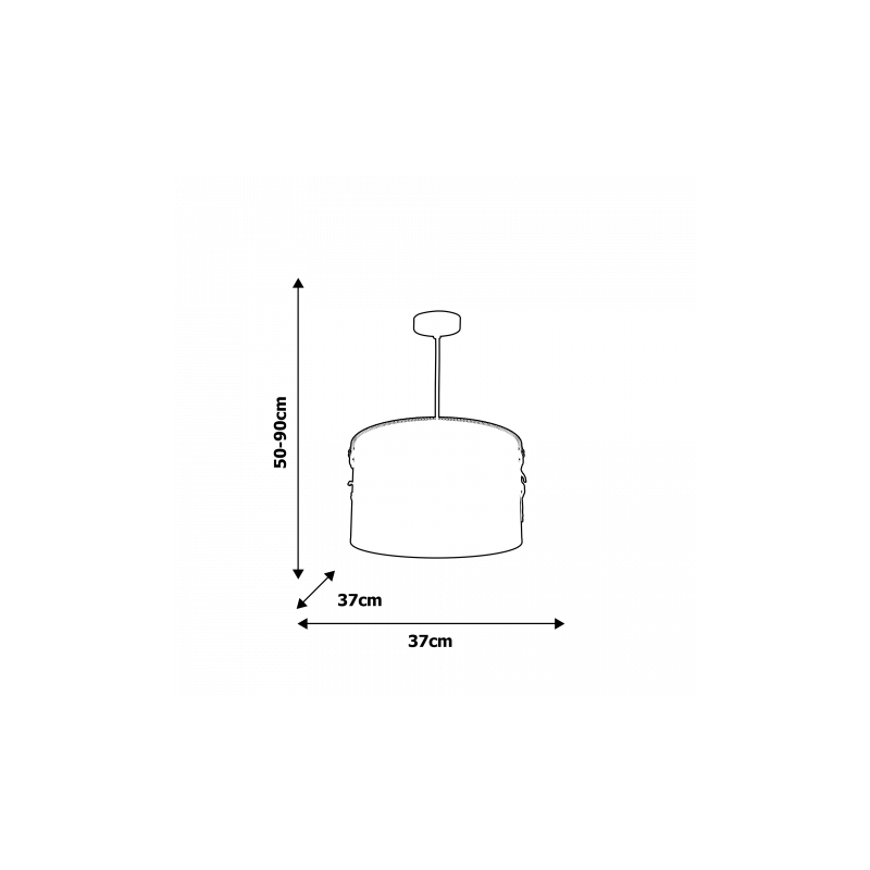 Lampa wisząca BALETNICA WHITE 1xE27