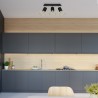 Lampa sufitowa DANTE Black/Gold 3xGU10