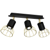 Lampa sufitowa DANTE Black/Gold 3xGU10
