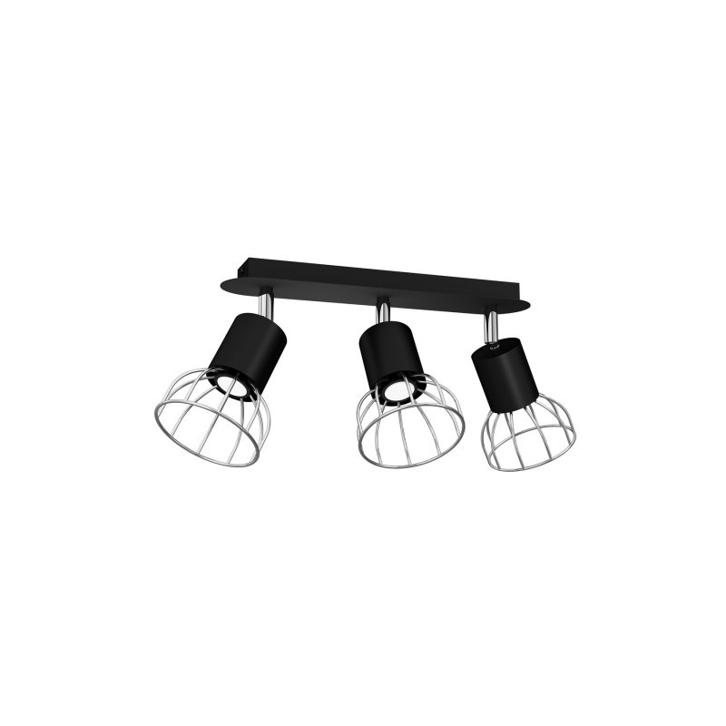 Lampa Sufitowa DANTE BLACK/SILVER 3xGU10
