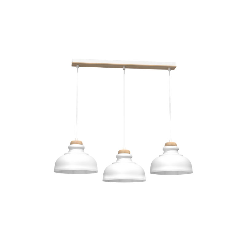 Lampa wisząca ASMUND WHITE 3xE27