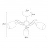 Lampa sufitowa K-JSL-6093/3 CHR z serii XENA K-JSL-6093/3 CHR