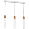 Lampa wisząca SOLO SAWN WHITE / PATINATED WOOD 3x mini GU10