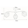 Lampa sufitowa K-3770 z serii BENET