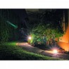 Lampa ogrodowa 24V okrągła 50cm czarna - Biała Zimna