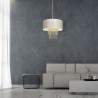 Lampa wisząca ALMERIA WHITE/GOLD 1xE27