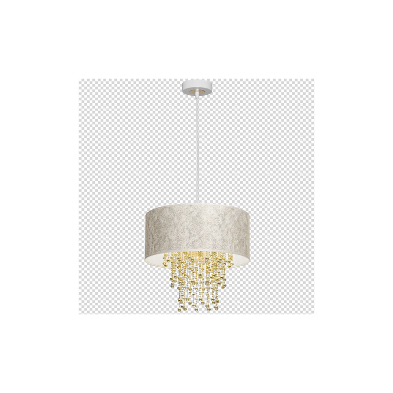Lampa wisząca ALMERIA WHITE/GOLD 1xE27