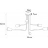 Lampa sufitowa K-4941 z serii KUGA