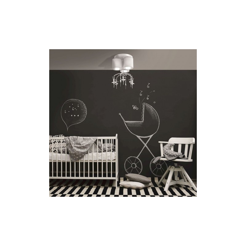 Lampa sufitowa BALETNICA WHITE 3xE27