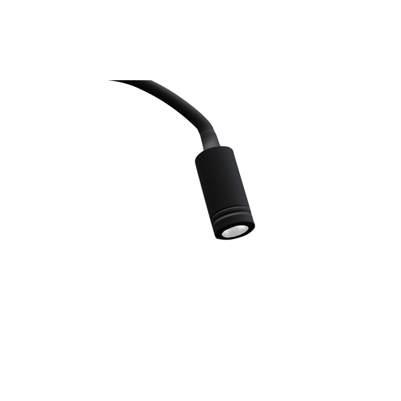 Czarny kinkiet ścienny LED 8w+2W BASE - 4000K