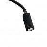 Czarny kinkiet ścienny LED 8w+2W BASE - 4000K