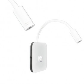 Biały kinkiet ścienny LED 8W+2W BASE - 4000K